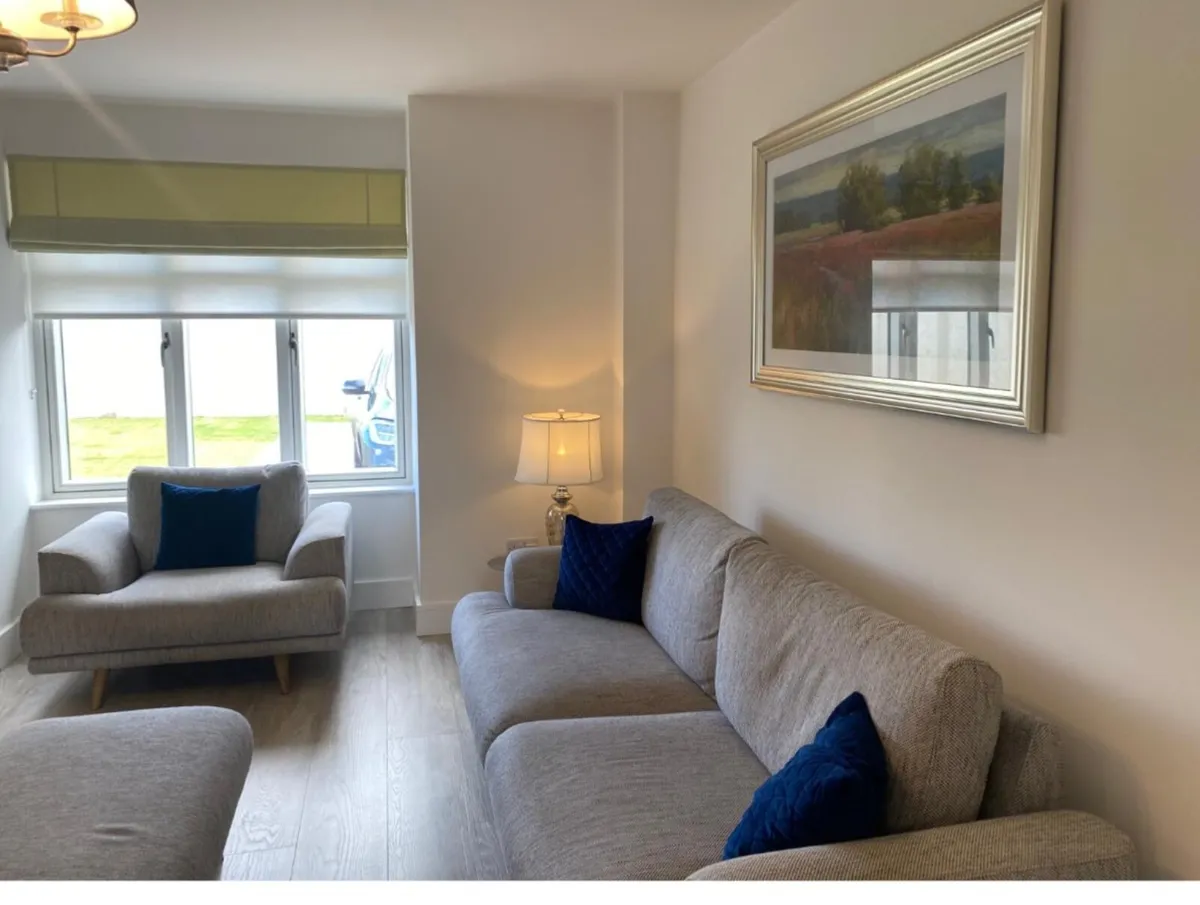Couch, Armchair and Poof Seat - Image 1