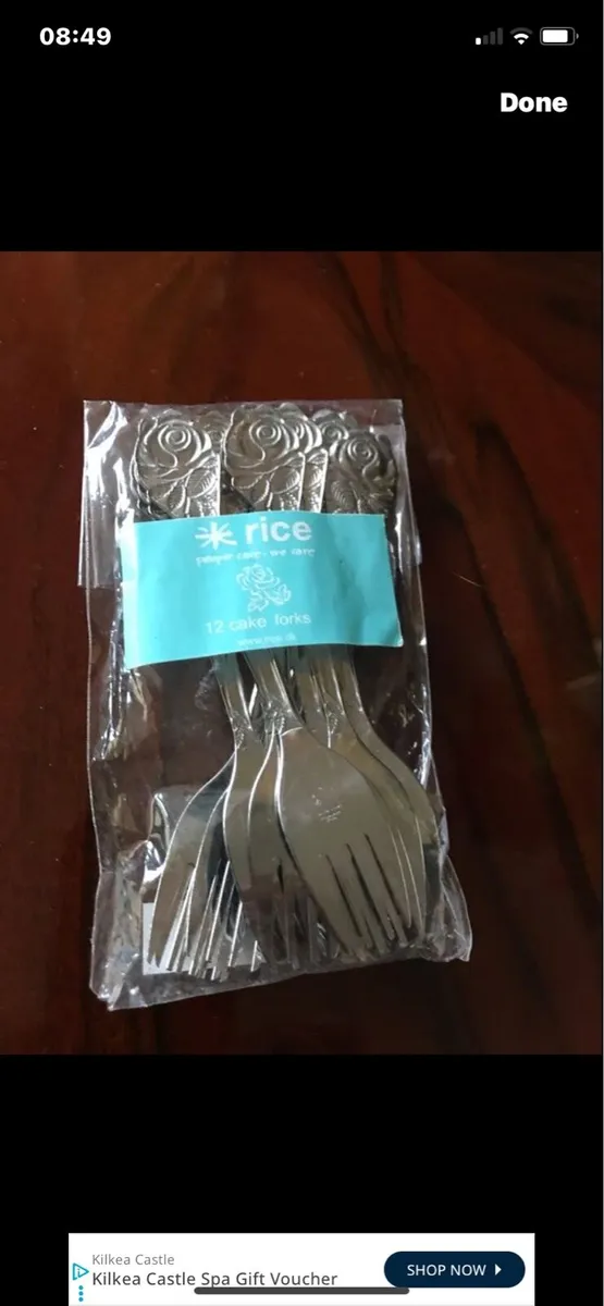 12 Cake Forks - Image 1