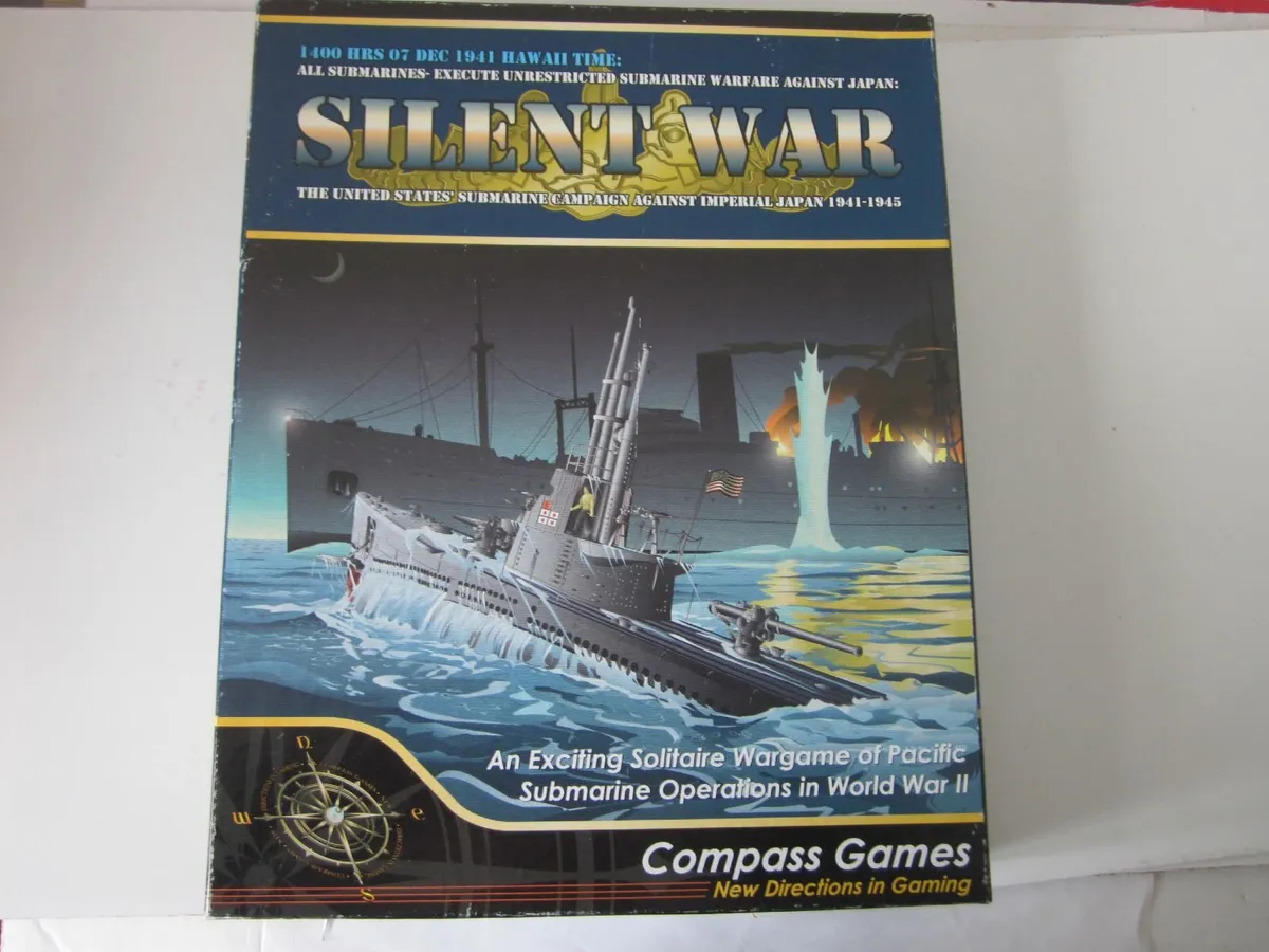 SILENT WAR Solitaire Wargame of Pacific Submarine - Image 1