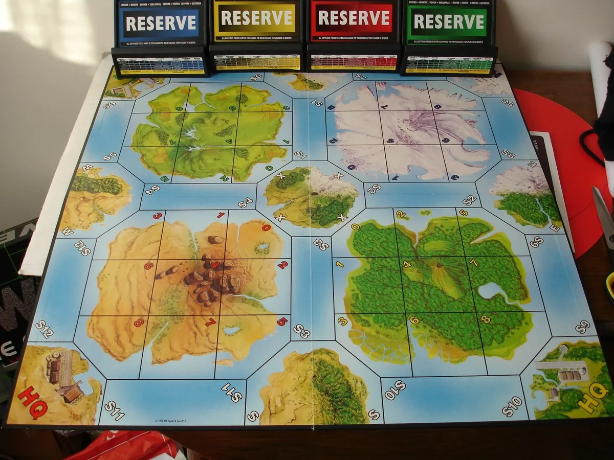 Spears 1996 Power Strategic  War Game Board - Image 3