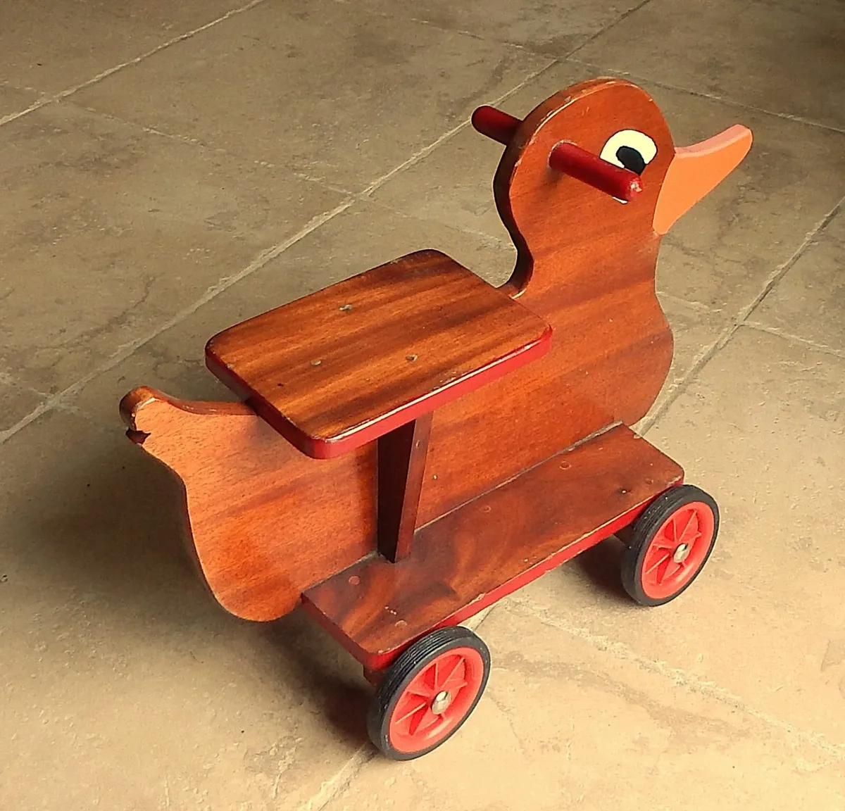 Vintage Child’s Ride-On Wooden Duck Toy - Image 4