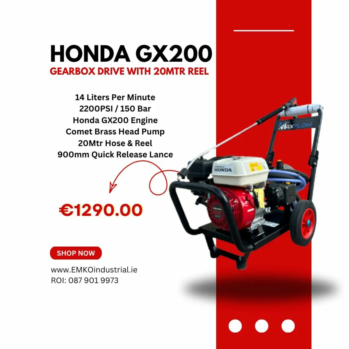 Honda GX200 Petrol Pressure Washers - Image 2