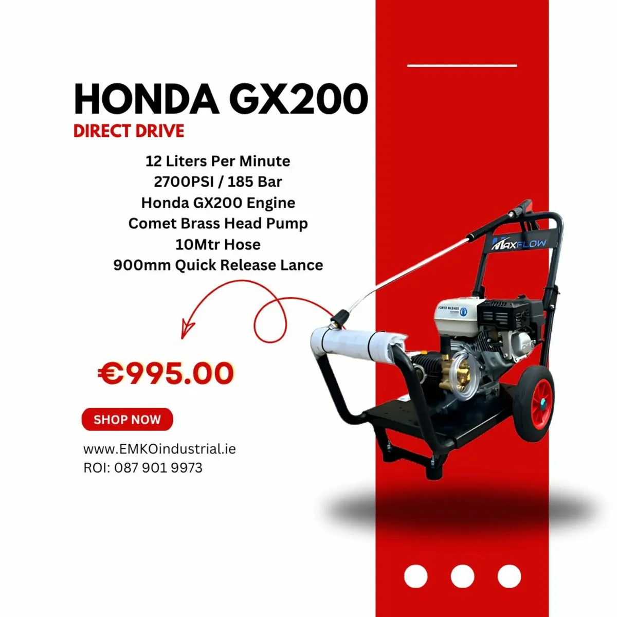 Honda GX200 Petrol Pressure Washers - Image 4