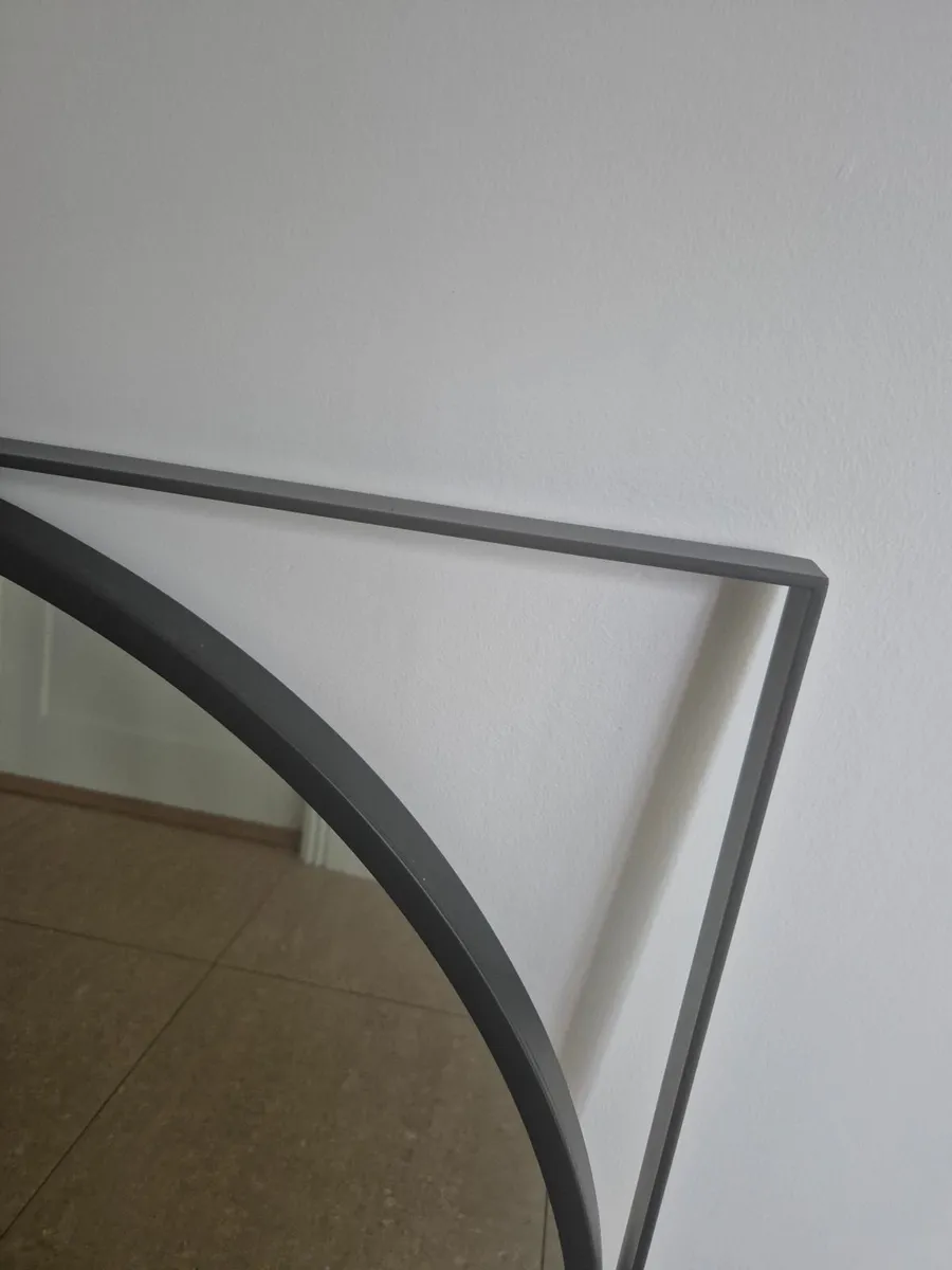 Black Circular Mirror - Image 2
