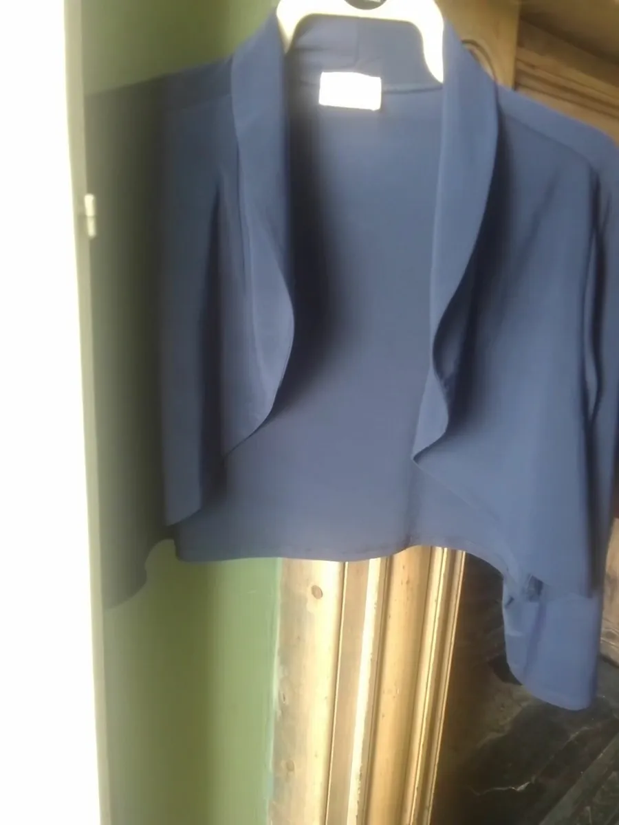 LIBRA DESIGN NAVY JACKET SIZE 16-18 as NEW - Image 3