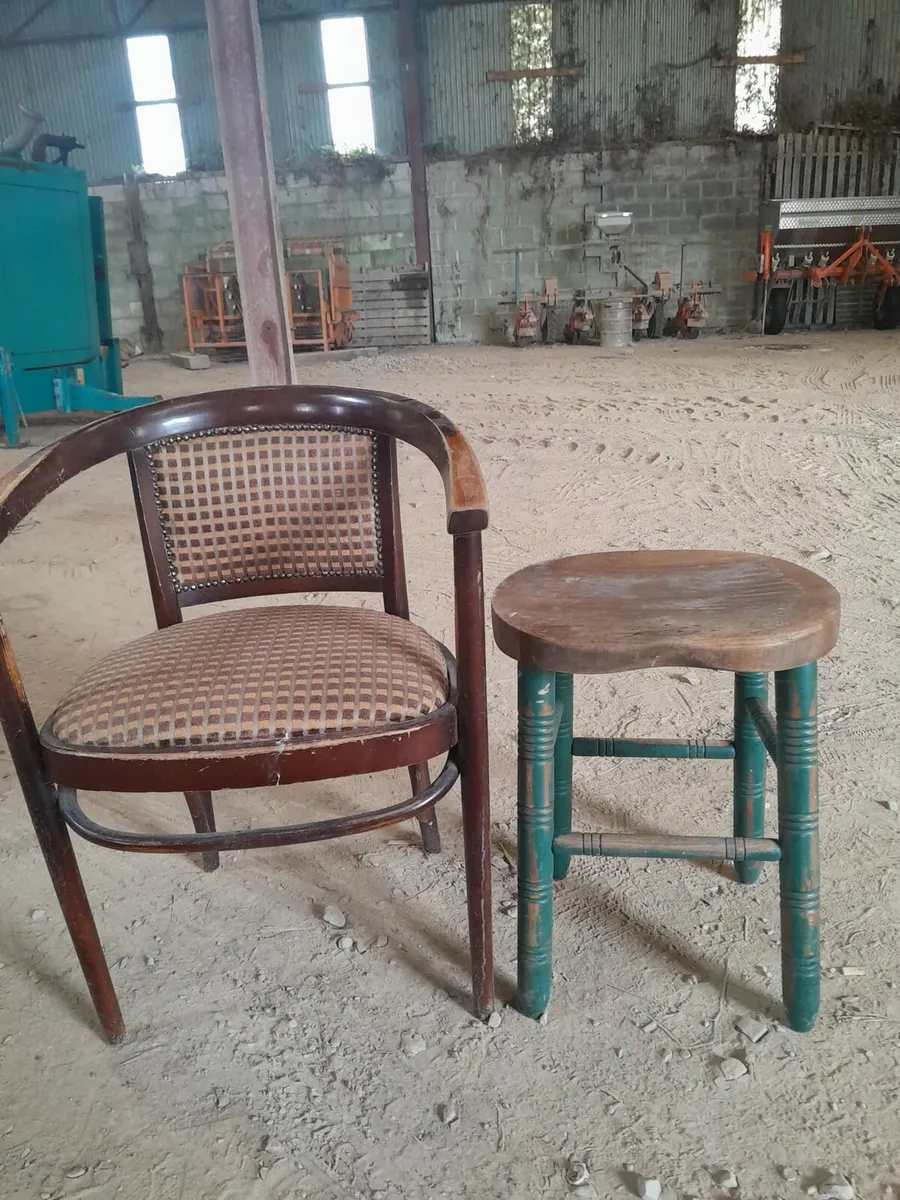 Bar chairs and small stools