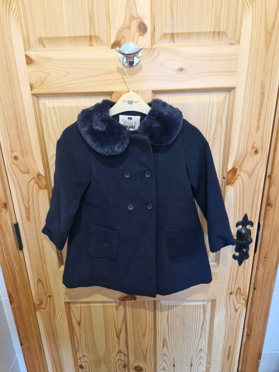 Girls navy coat
