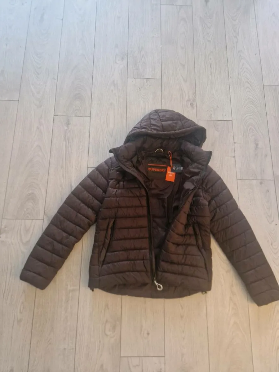 Superdry Mens Fuji Padded Jacket Brown - Image 1