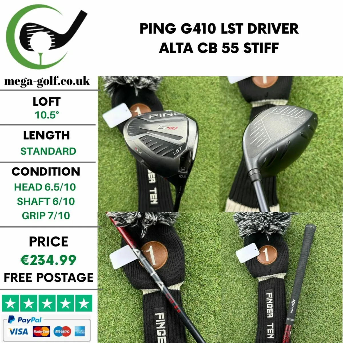 Ping G410 LST Driver / 10.5° / Alta CB 55 Stiff - Image 1