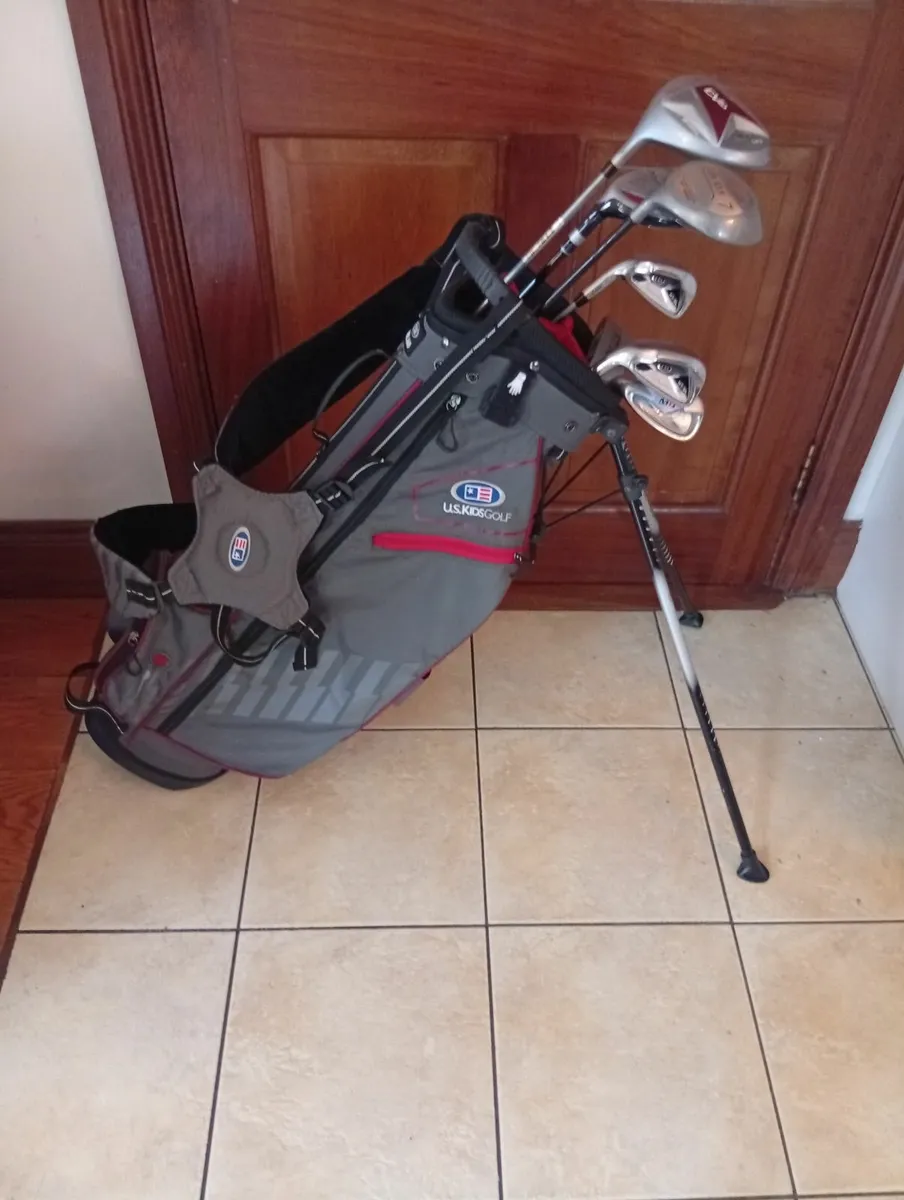 Left Handed U.S Kids Golf Set 8-12 year old - Image 1