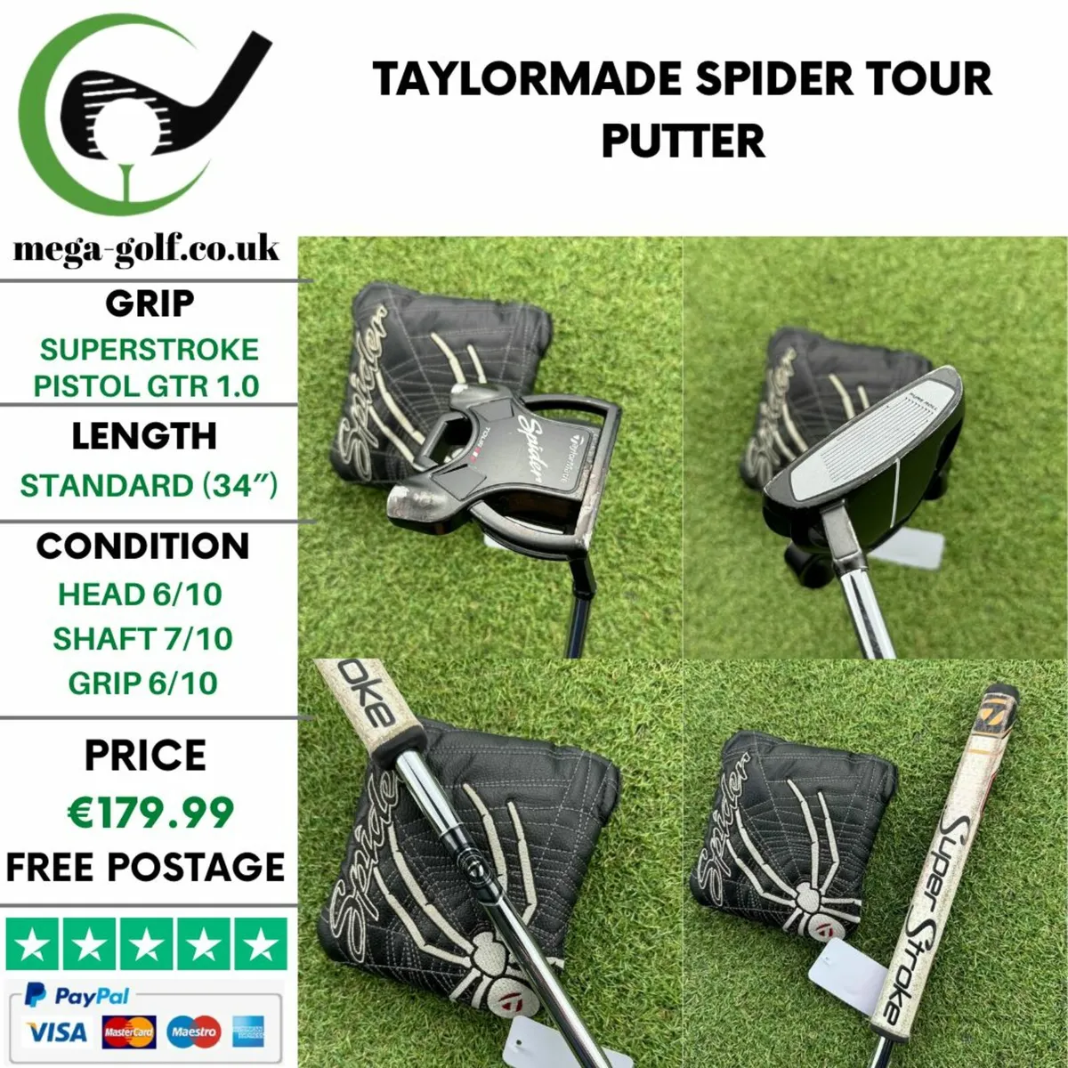 Taylormade Spider Tour Putter / 34″ - Image 1