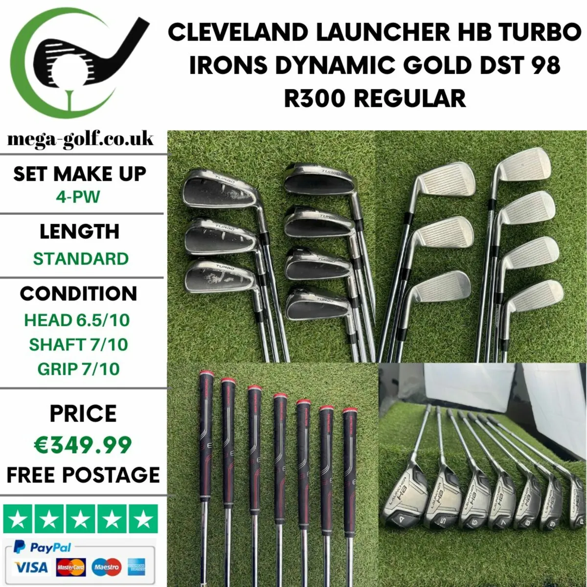 Cleveland Launcher Hb Turbo Irons / 4-Pw / Regular - Image 1