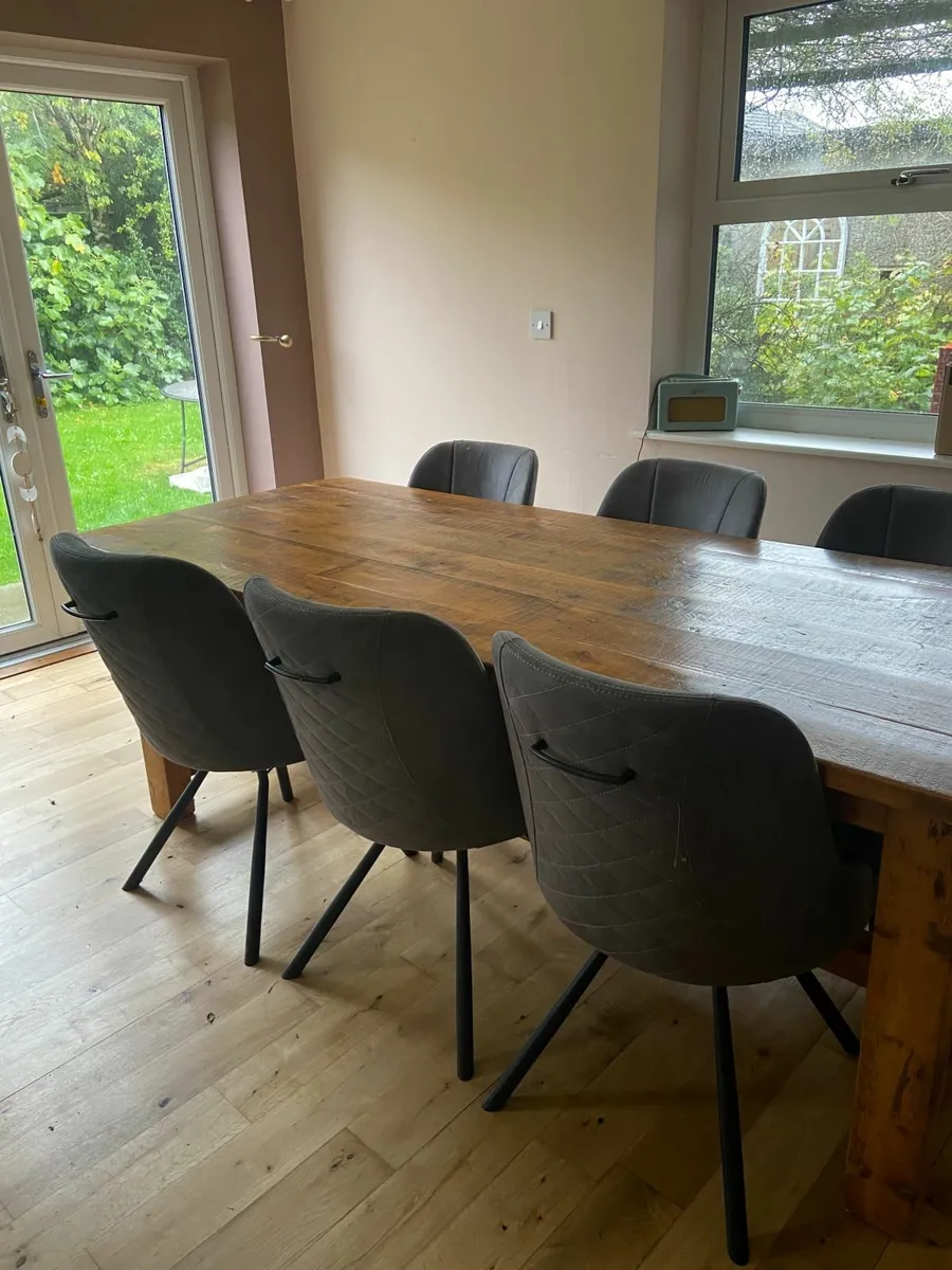 dining table and chairs - Image 1