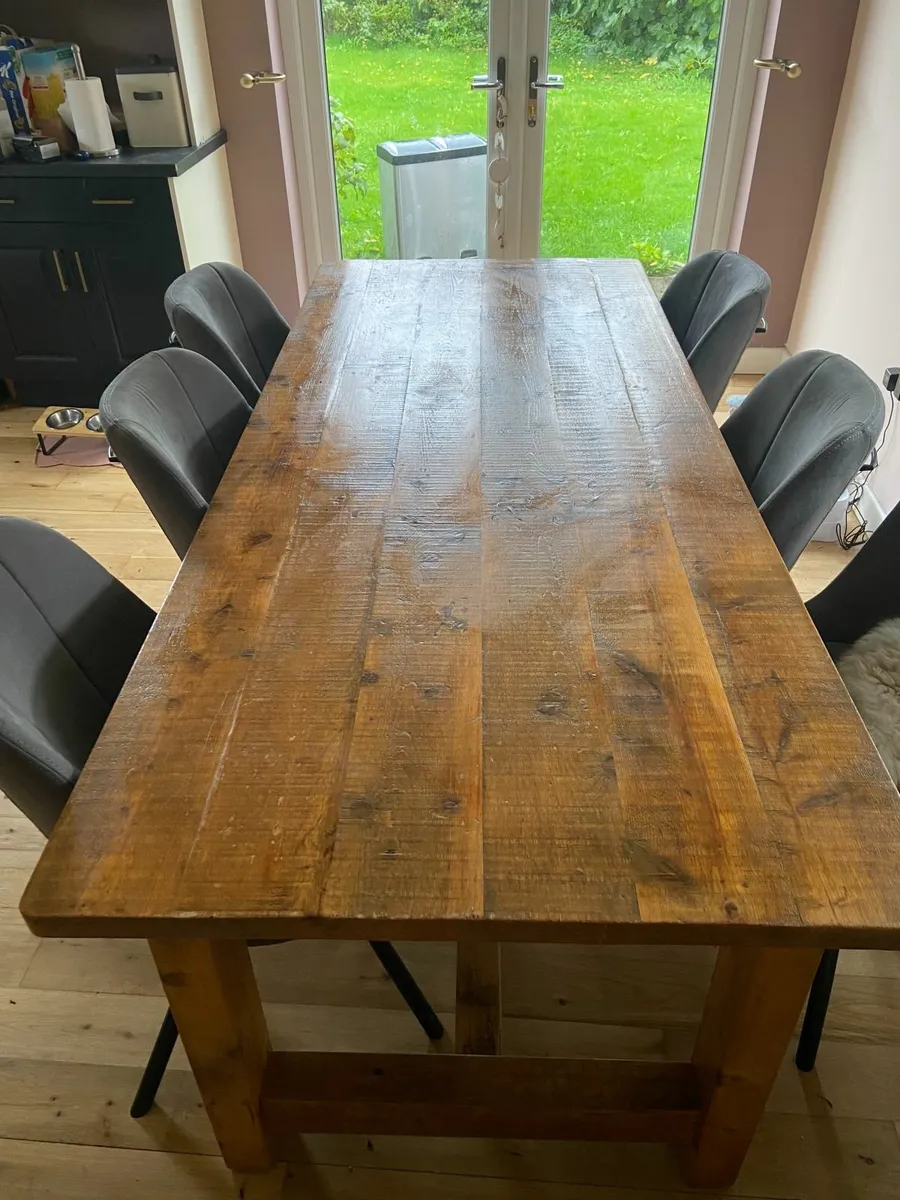 dining table and chairs - Image 2