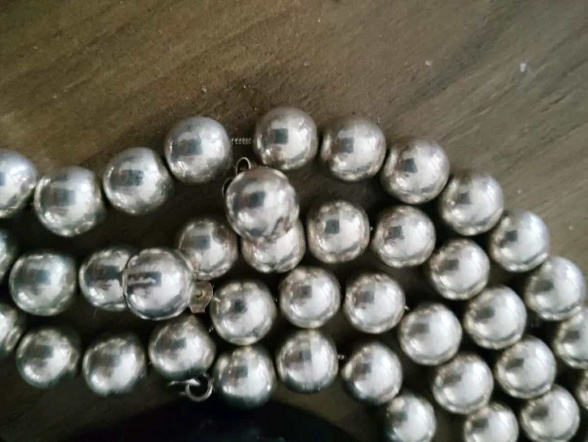 Silver Tiffany neckless earrings bracelet - Image 3