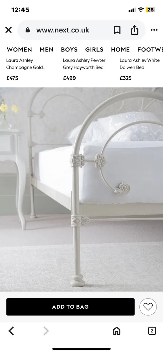 Laura Ashley bed frame - Image 2