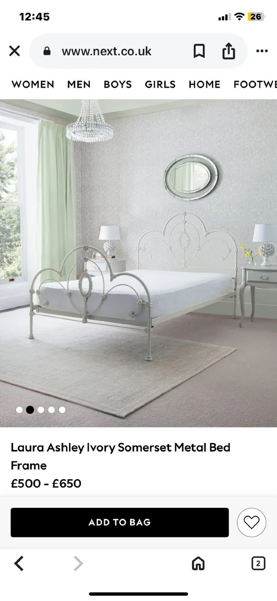 Laura Ashley bed frame - Image 3