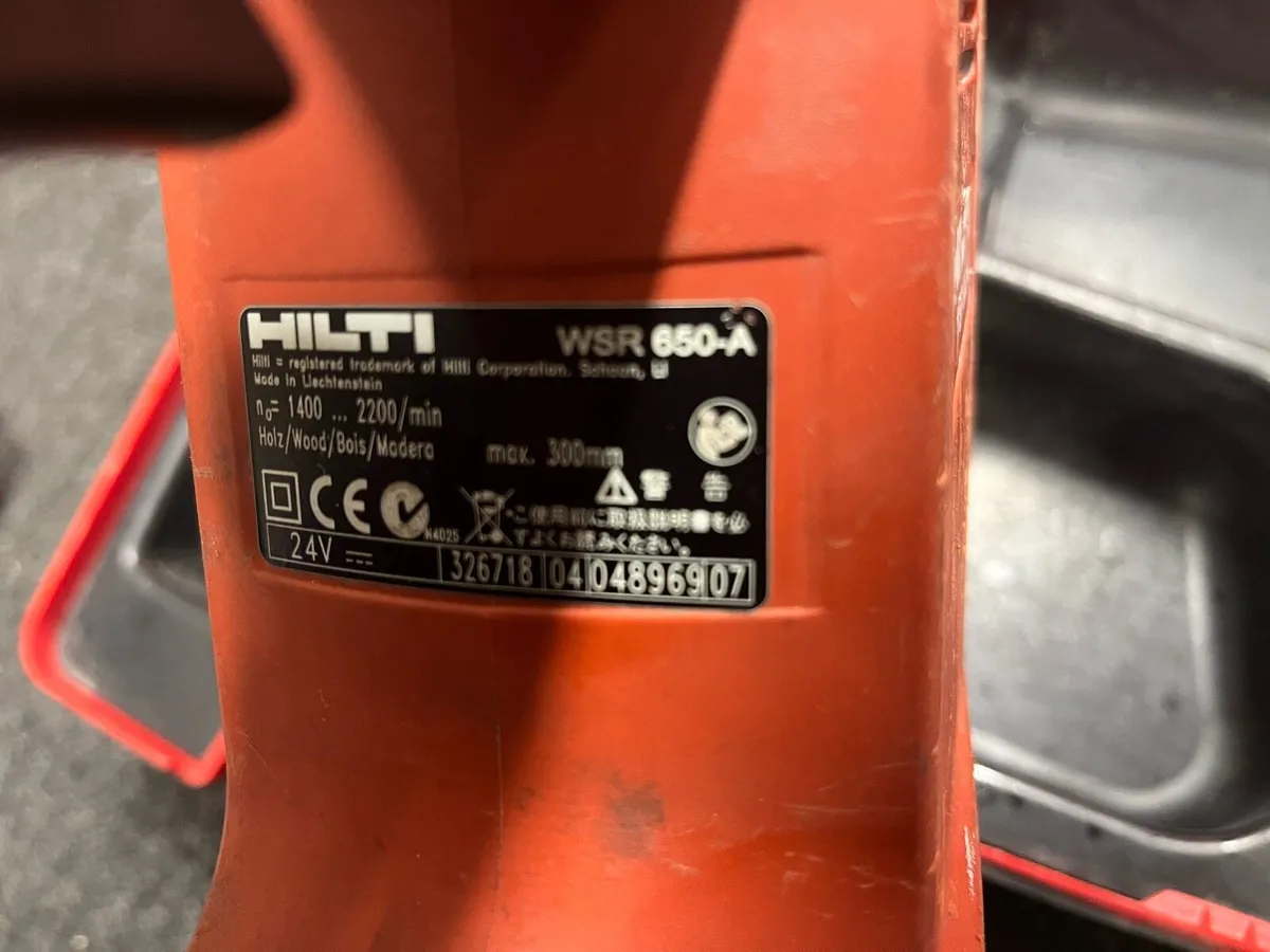 Hilti Rec Saw + Batts & Chrg - Image 3