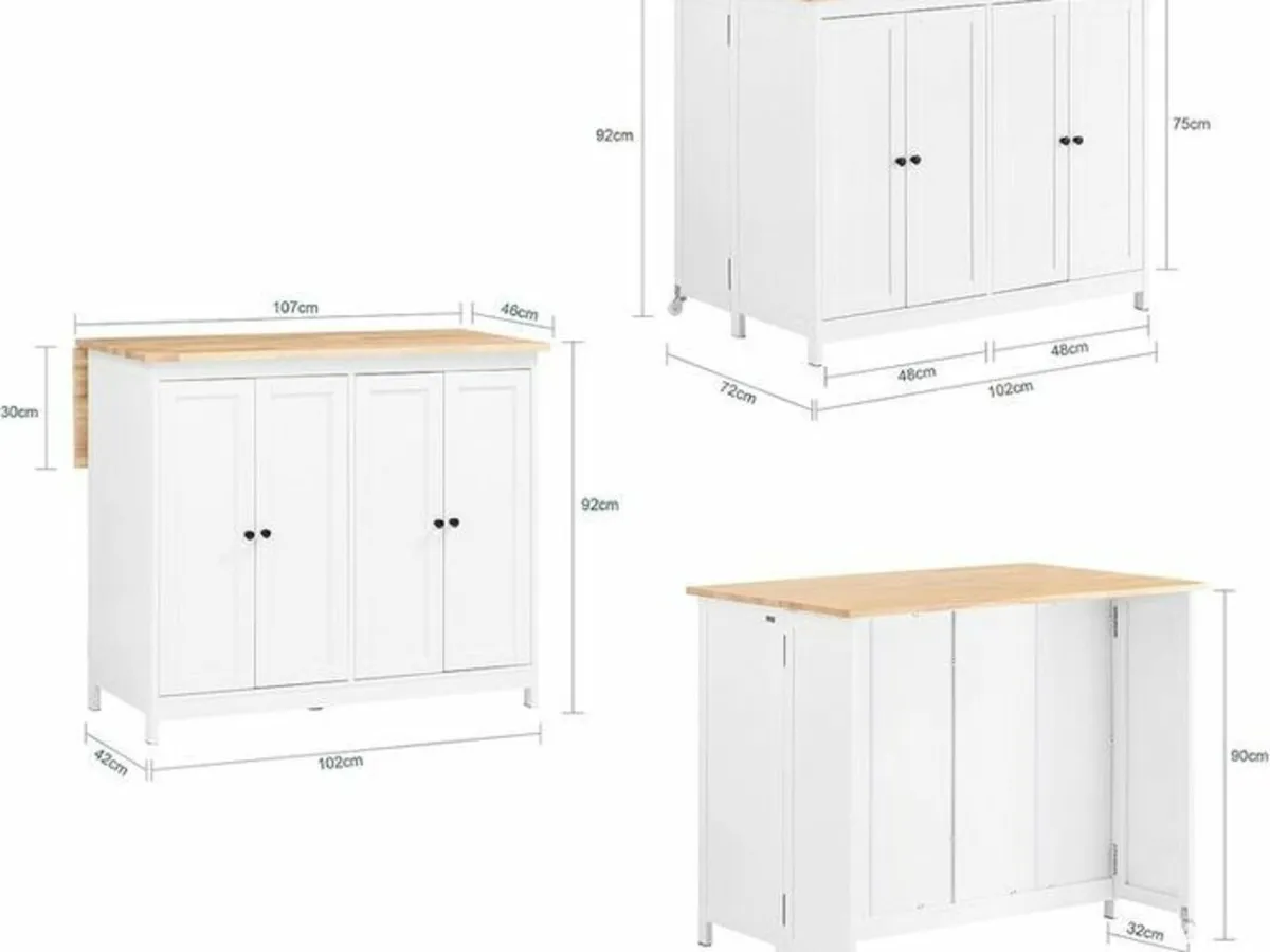 Kitchen Island on Wheels - Image 4