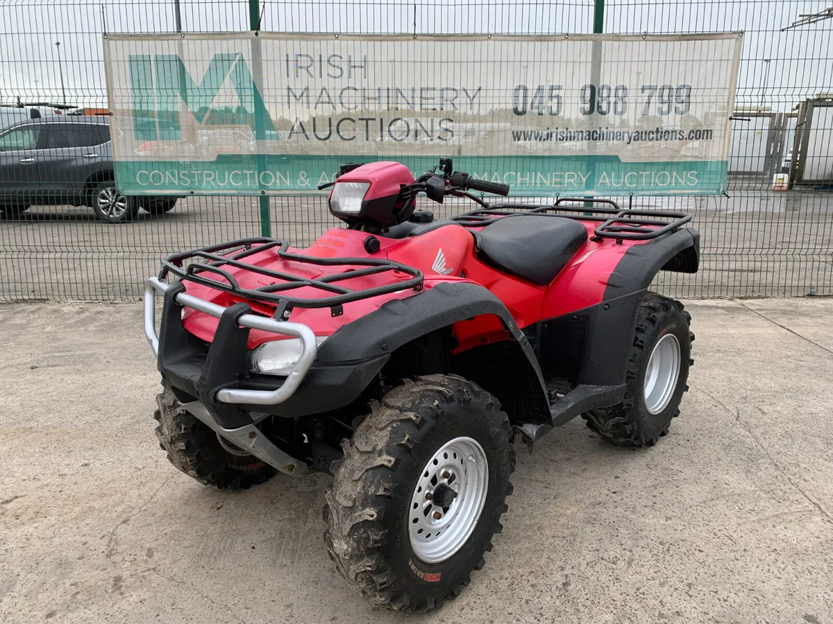 BID ONLINE NOW - HONDA TRX500 4X4 QUAD - Image 1