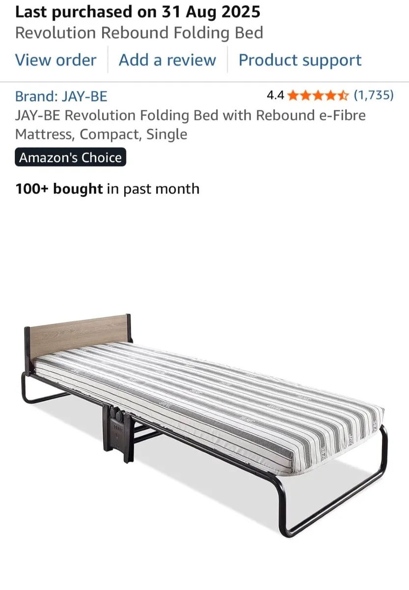 Single fold out bed - Image 1