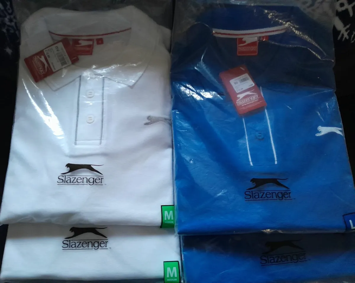 ** 20 X NEW SLAZENGER POLO SHIRTS  SIZE M & L **. - Image 1