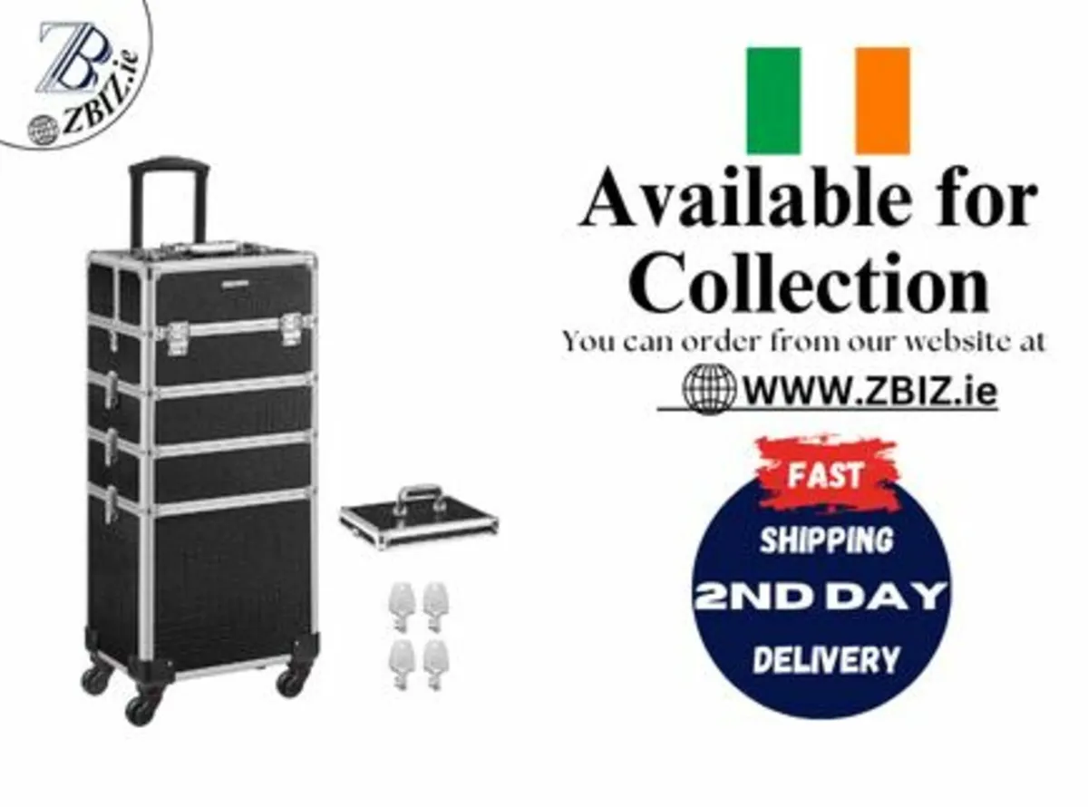Aluminium Cosmetic Trolley – Makeup Case Portable - Image 1