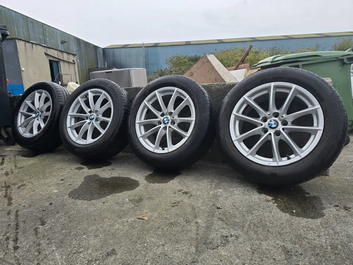 Bmw alloys wheels with tyres - Image 1