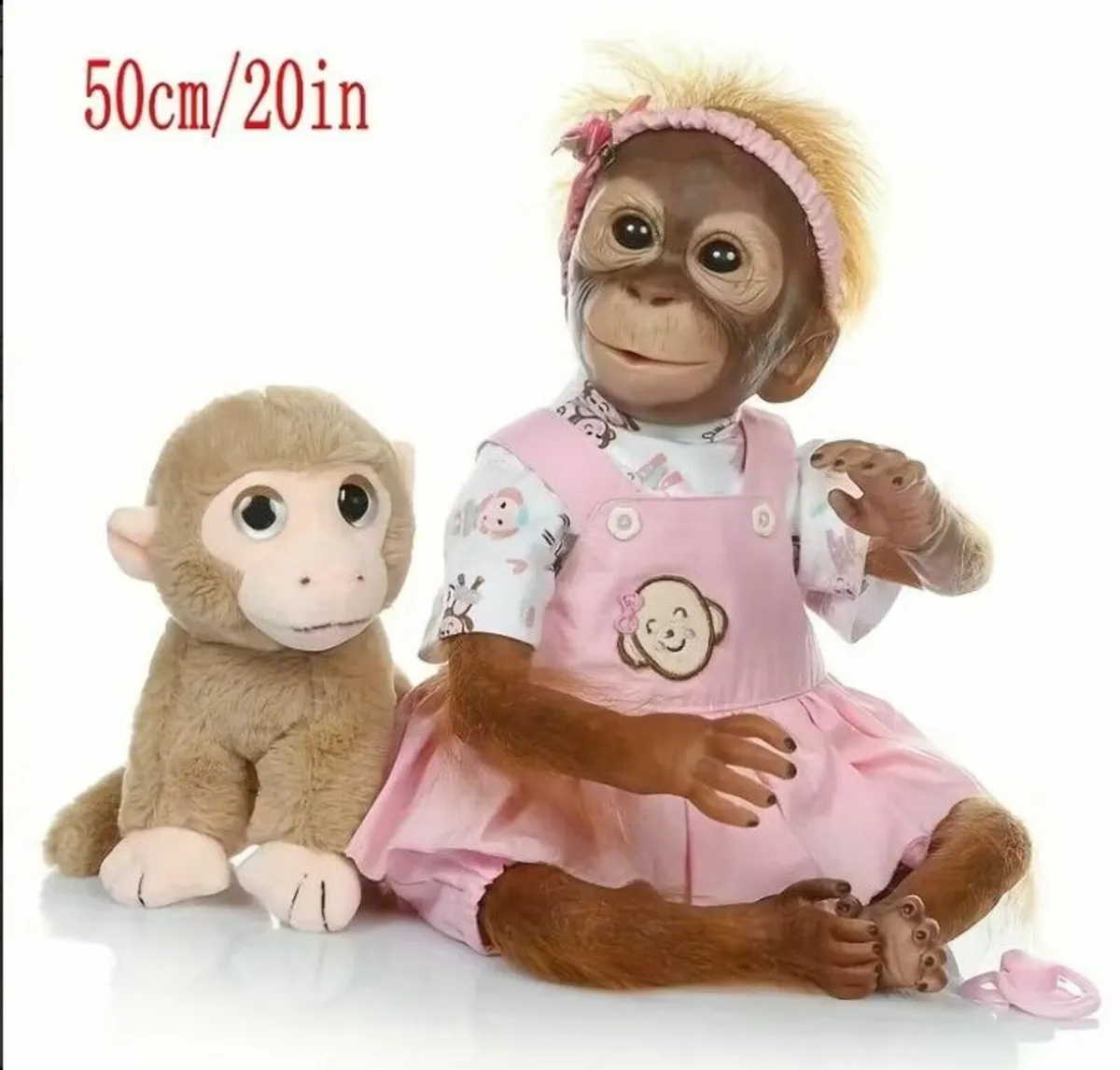 Twin Reborn Monkey Dolls Set of 2 - Image 3