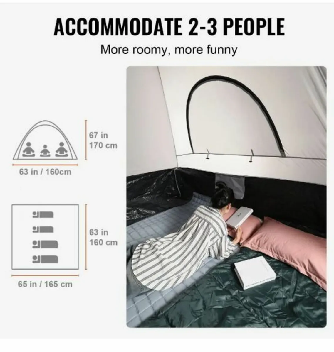 Truck Bed Tent, 5.5'-6' Pickup Truck - Image 3