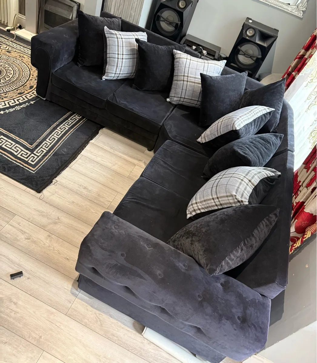 Navy corner Sofa - Image 2