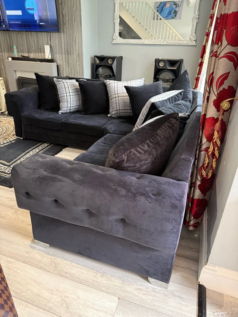Navy corner Sofa - Image 3
