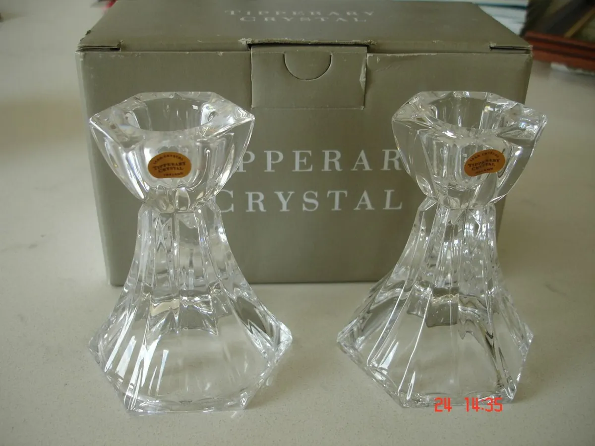 Tipperary Crystal Candlesticks - Image 1