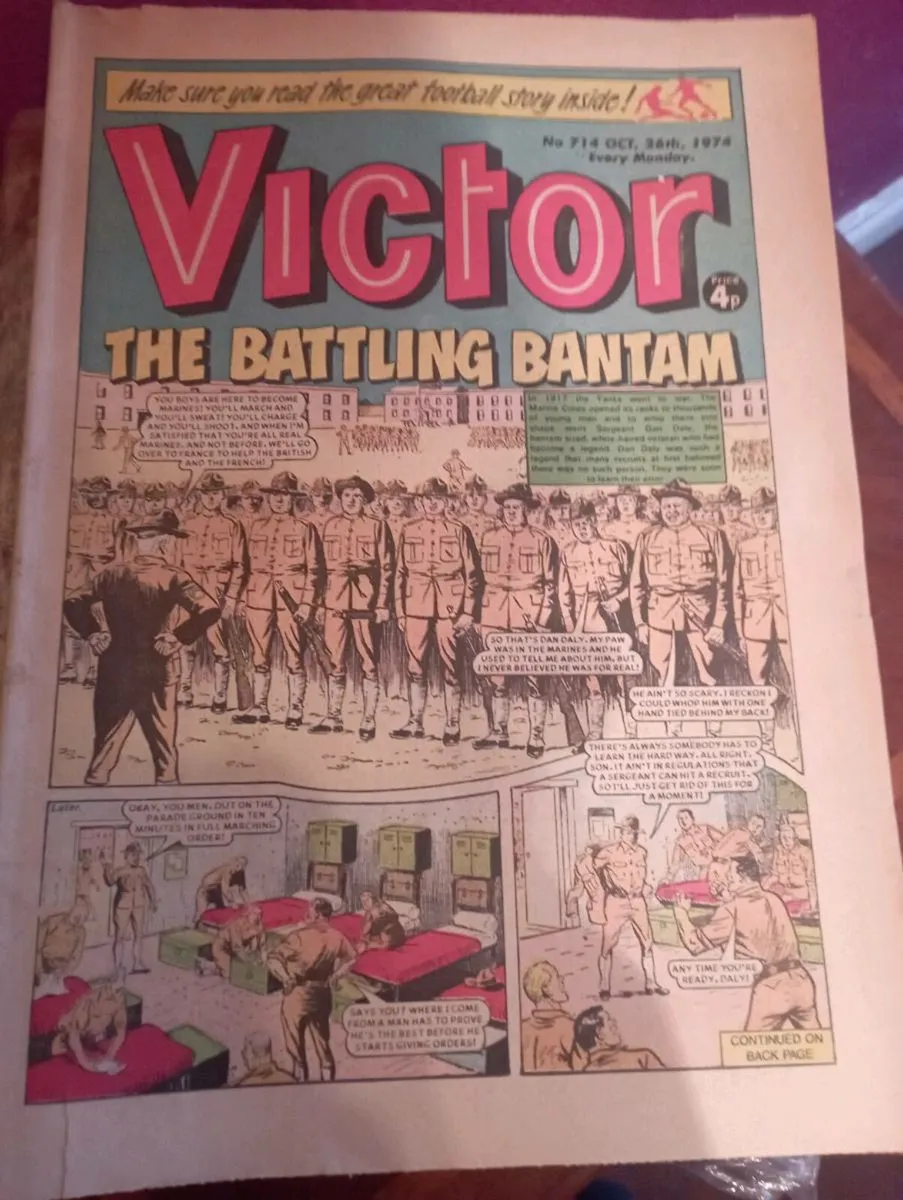 BUNDLES OF  VINTAGE  VICKTOR WAR COMICS . - Image 2
