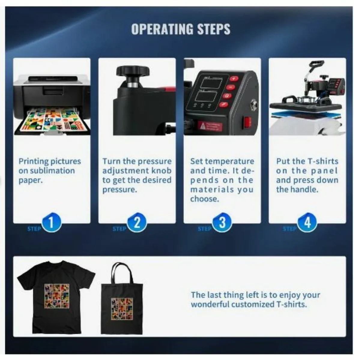 Heat Press, 5 in 1 Heat Press Machine - Image 4