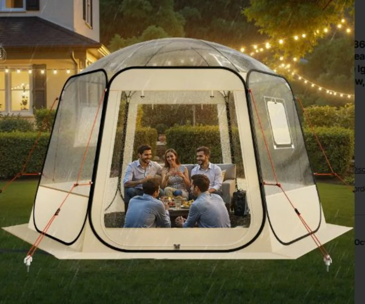 Pop up Bubble Tent, 3.36 x 3.05 m Waterproof & UV - Image 4