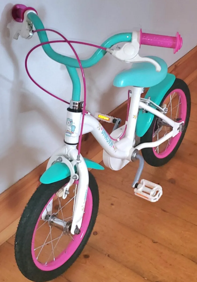 Childs Bike Unicorn 14inch wheels   As NEW - Image 2