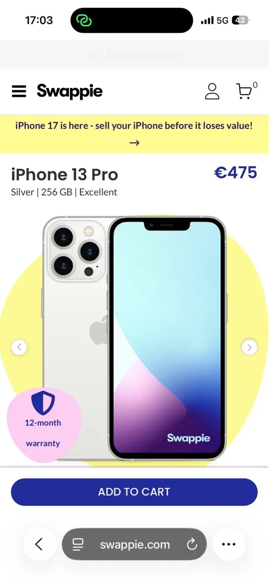iPhone 13 Pro (256 GB) - White / Silver - Image 3