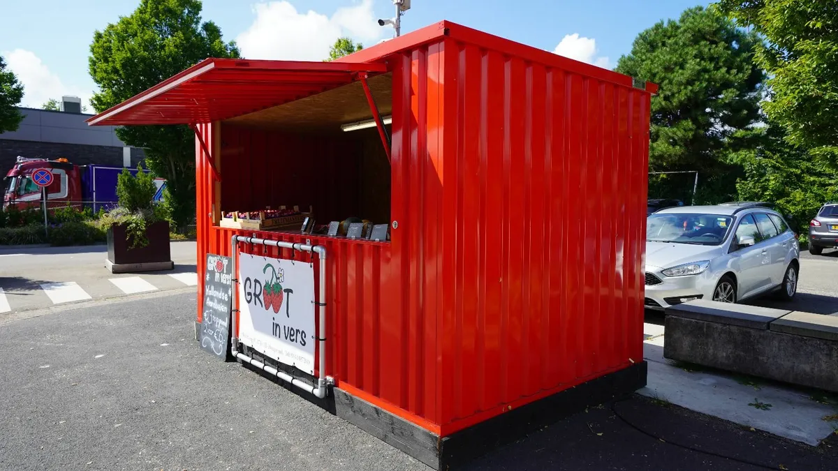 Modular Bar Container red RAL 3018 - Image 3