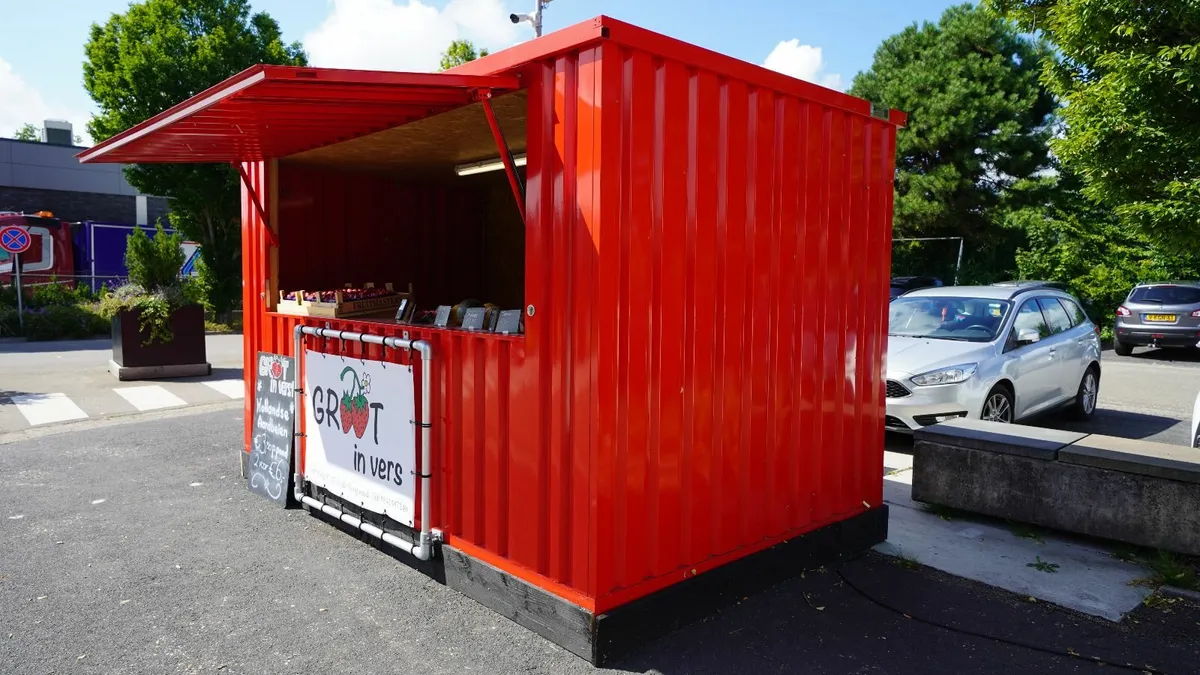 Modular Bar Container red RAL 3018 - Image 4