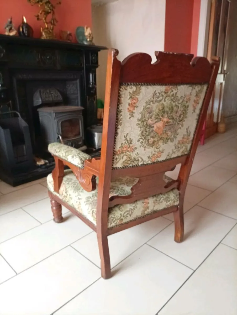 Antique Hallway Chair c.1884 - Image 2