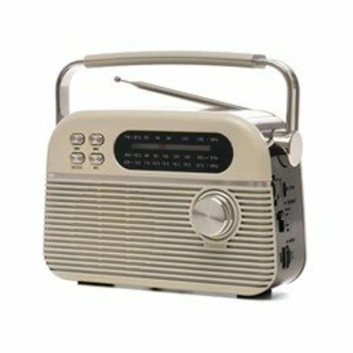 2 Band Rechargeable Radio Ivory White - Image 1