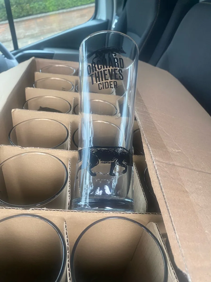 24 Orchard Thieves Pint Glasses. - Image 1