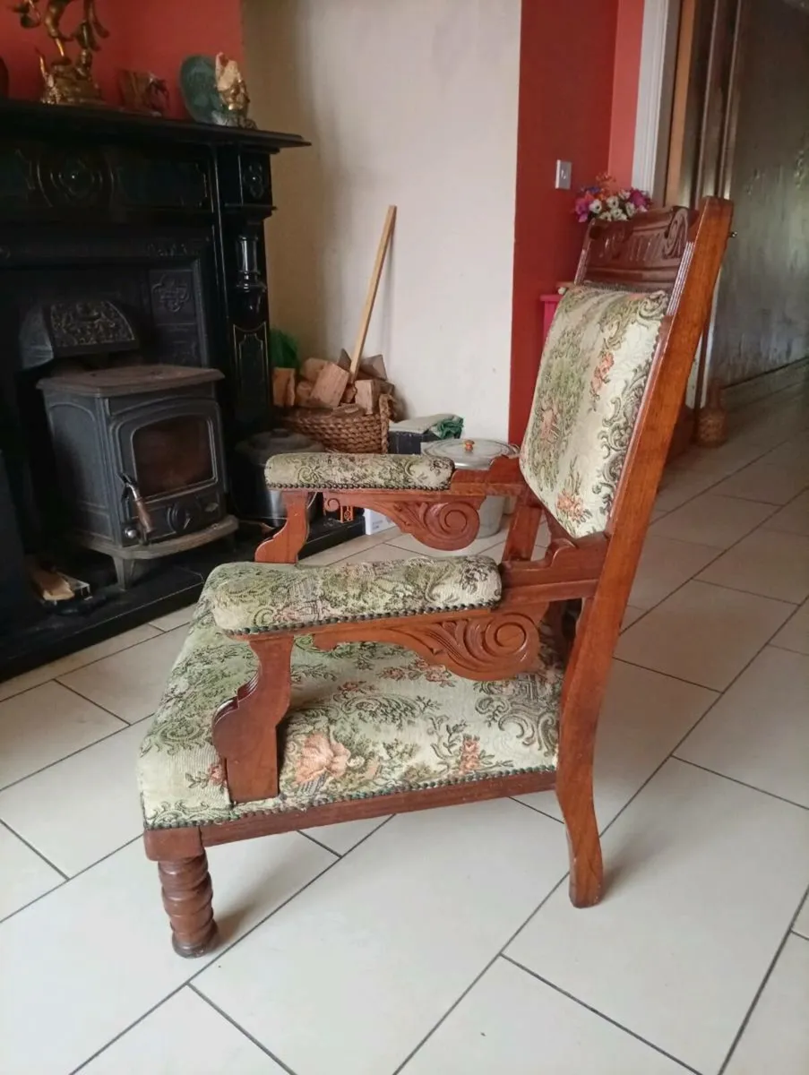 Antique Hallway Chair c.1884 - Image 1