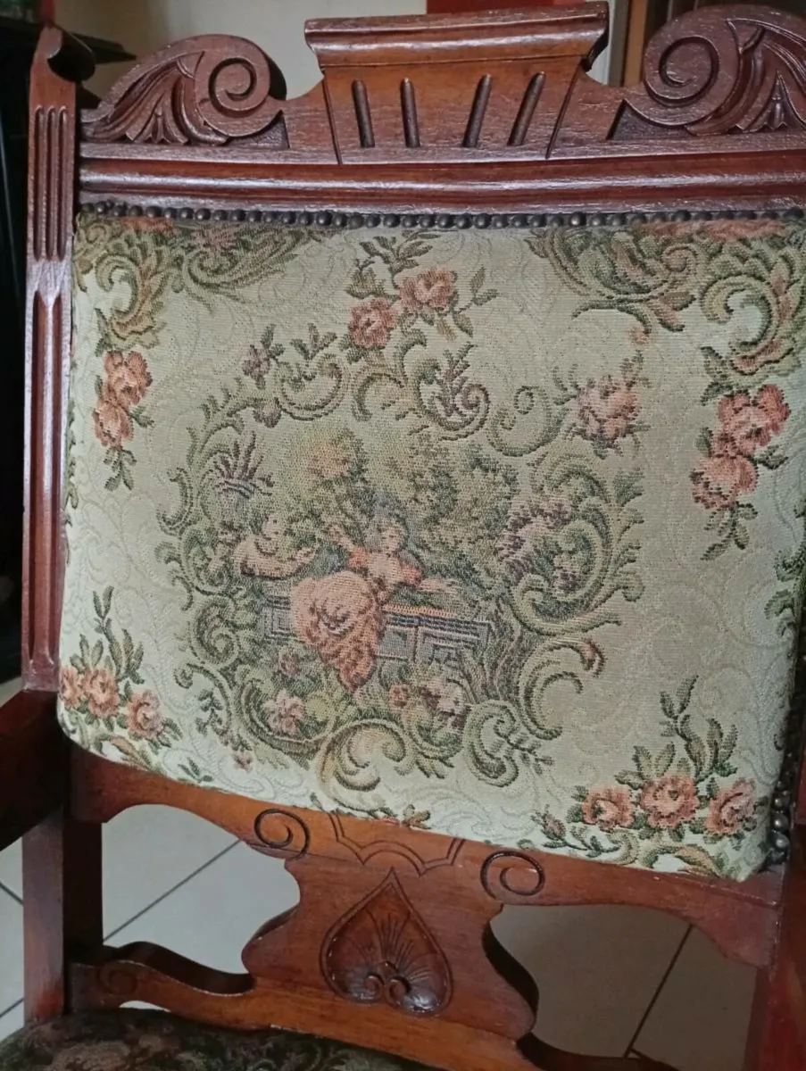 Antique Hallway Chair c.1884 - Image 3