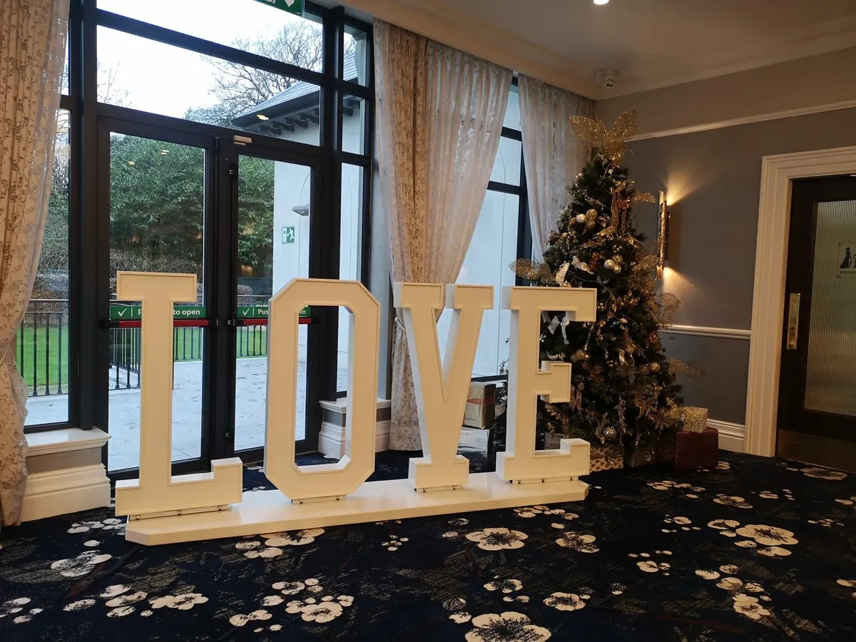 4ft by 8ft LOVE sign - Image 1
