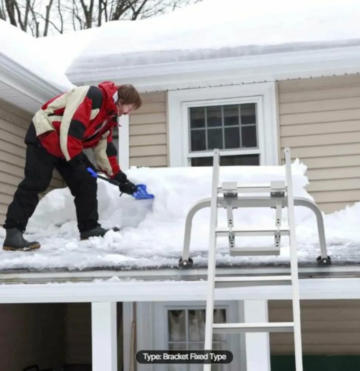 Ladder Stabilizer, Heavy Duty Steel Ladder Roof - Image 4