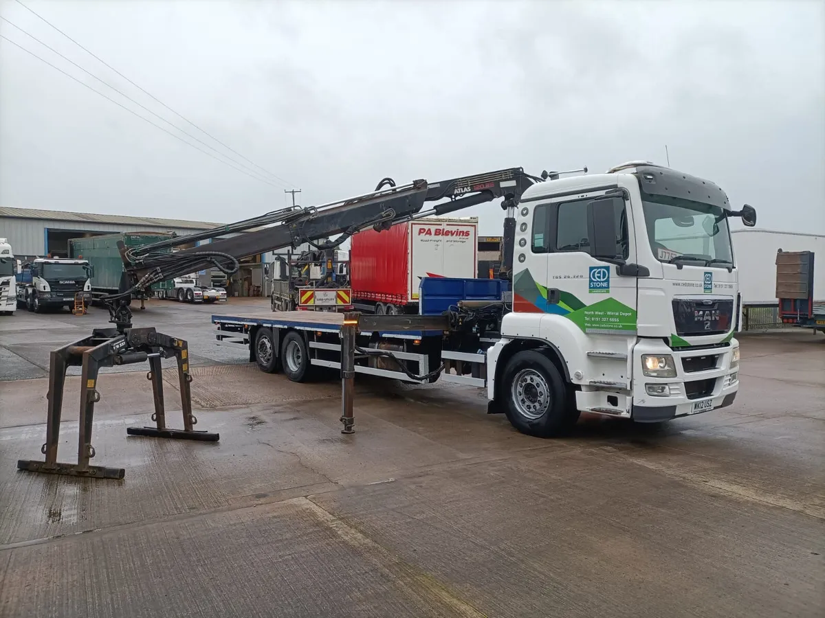 2012 MAN  26 Foot Flat Atlas Crane Block Grab - Image 1
