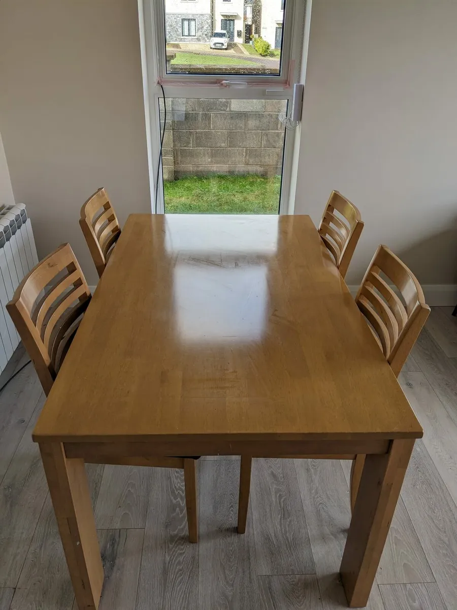 Dining Table and 5 chairs for sale - Image 2