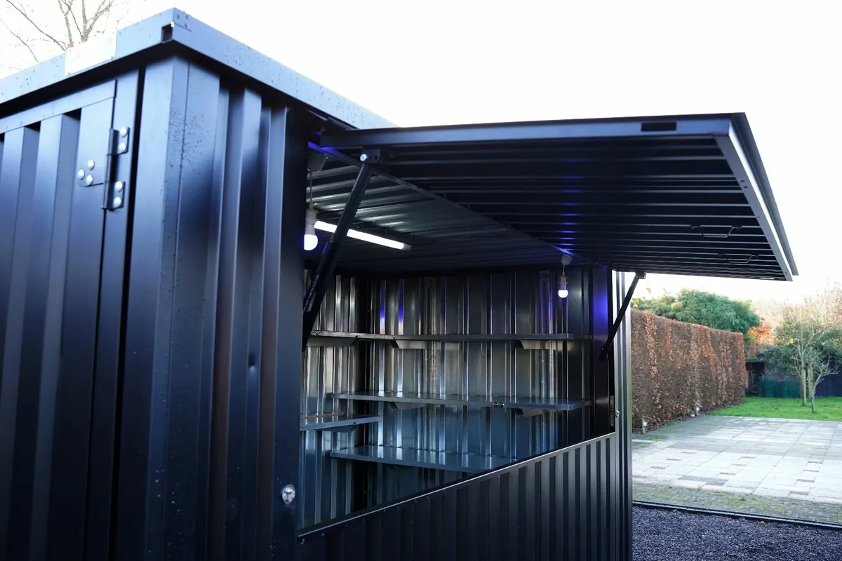 Metal Container in Black 4x2 meters XL - Image 3